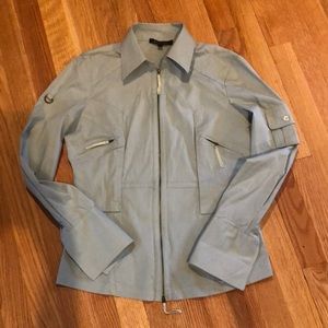 BCBG fitted “cargo” shirt.